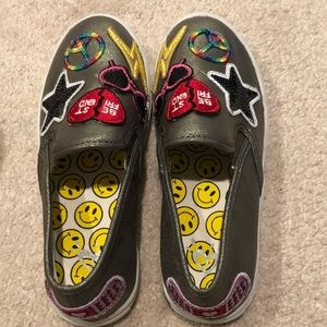 Girls Sz 13 Justice slip on sneakers